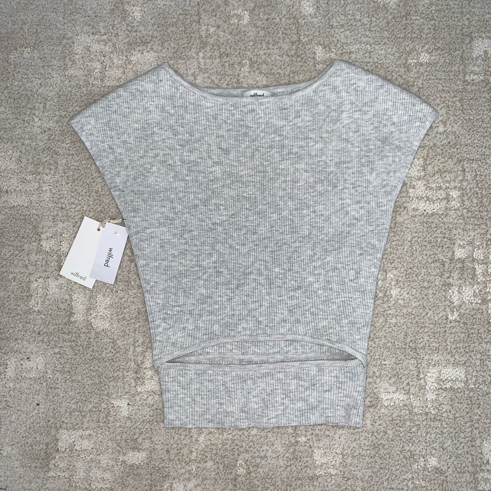 Wilfred free Cut out knit top